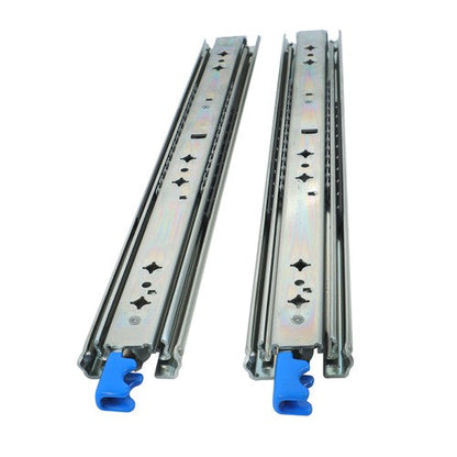 18" Locking Drawer Slides 250lb Heavy Duty Ball Bearing Full Extension With Lock