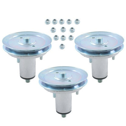 3 Pack Spindle Assembly W/ Pulley For Gravely Ariens 52" Deck 51537200 51528000