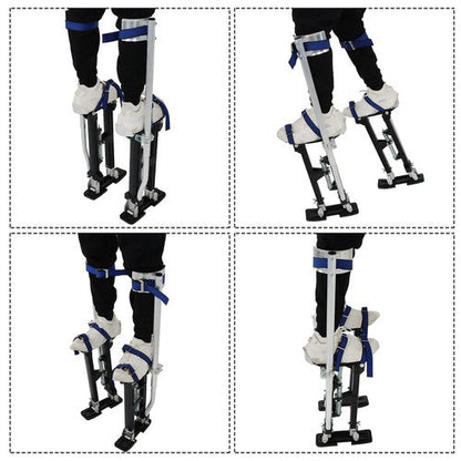 18"-30" Stilt Aluminum Alloy Stilts Adjustable Drywall Stilt Painting Tool Black