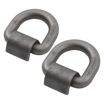 2 Pack 1" Weld On Forged D Ring with Welding Clip 47,000 LBS Fracture Strength