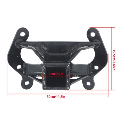 for Can-Am Maverick (Black) - SEE FITMENT Rear Receiver Tow Hitch