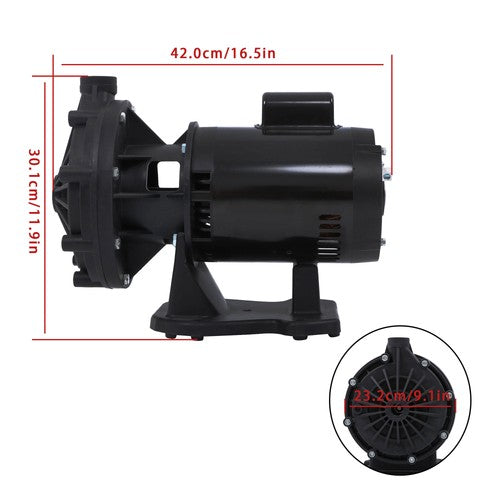 Swimming Pool Water Pump Motor 0.75HP 12GPM 115/230 VAC LA01N EC-LA01N