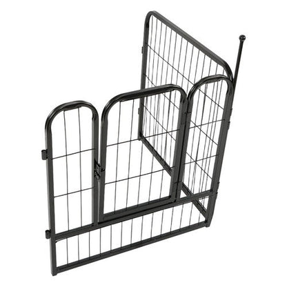 16 Panels 24x24 inch Dog Playpen Crate Fence Pet PlayPen Exercise Cage