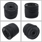 Black Nylon Solid Braid Rope High UV & Abrasion Resistance 1/4 Inch × 500ft
