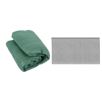 Dark Green Heavy Duty Garden Privacy Fence 4' x 50' Barrier Net With Zip Ties