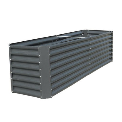 8x2x2 Ft Metal Raised Garden Beds Metal Planter Box Easy Assembl