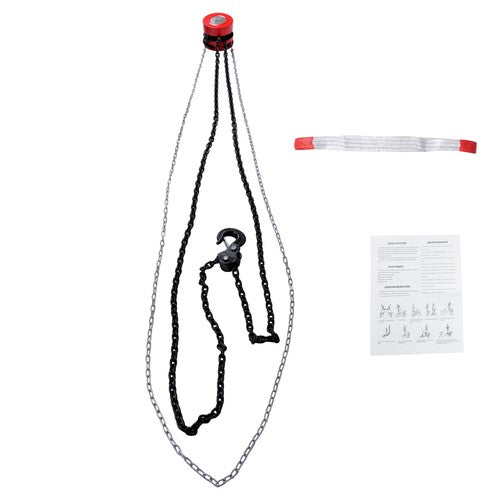 3 Ton/6600 lbs Capacity 10FT Come Along Hand Chain Hoist G80 Galvanized Chain