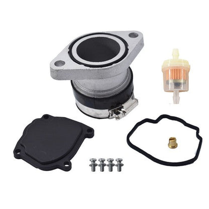 Carburetor W/ Intake Manifold Boot Fit For Yamaha Big Bear Wolverine 350 YFM350