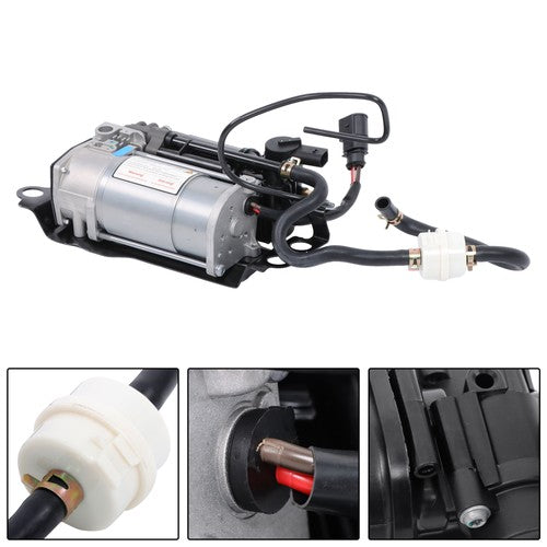 For Audi A8 Quattro 2011-2018 NEW 4H0616005C Air Suspension Compressor w/Bracket
