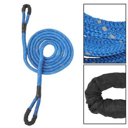 30000 LBS Blue Recovery Power Tow Rope 7/8" x 30' Energy Truck Tow Snatch Strap