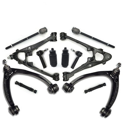 12x Front Upper Lower Control Arm Sway Bar Kit For Cadillac & Chevy Silverado