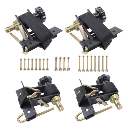 Ladder Rack Ratchet Tie Downs*4 Steel Black 500lbs 1.5in*7.5ft 1.4in Square Tube