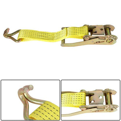 2 In x 15 Ft Ratchet Straps With J Hook 5000 Lbs Heavy Duty Tie Downs 8 Pack