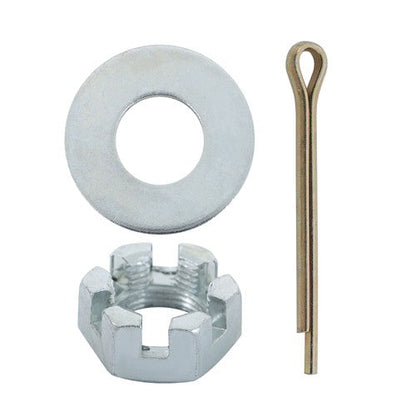 4 on 4" Bolt Circle Trailer Hub w/ Bearing Kit & 1" Square BT8 Trailer Spindle