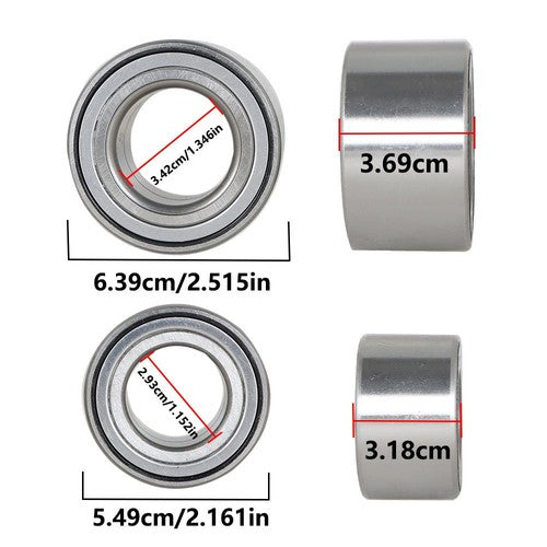 For Polaris Sportsman 400 450 500 600 700 X2 HO 2014 Front & Rear Wheel Bearings
