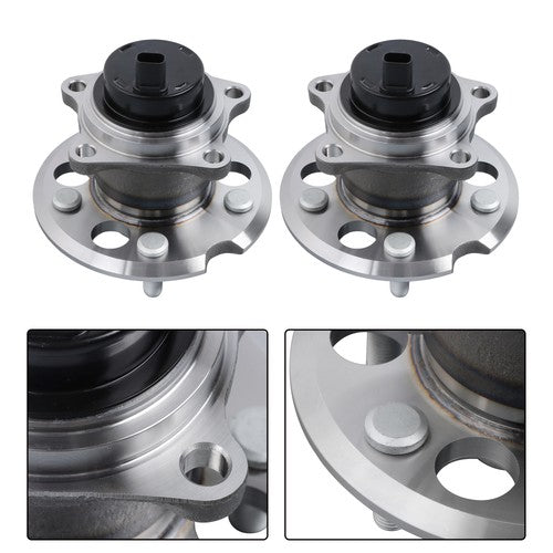 FWD 2pcs Rear Wheel Bearing and Hubs Assembly For Toyota Sienna 2004 - 2010