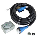 50 Amp 30ft Generator Extension Cord & Power Inlet Box Power Combo Kit
