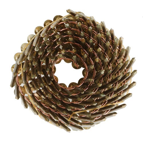 1-3/4" × 0.12" Coil Roofing Nail Galvanized 3/8" Head Diameter 15 Degree 7200Pcs