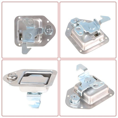 4-3/8" x 3-1/4" 2 Stainless Door Lock For RV Trailer Toolbox Handle Latch Key