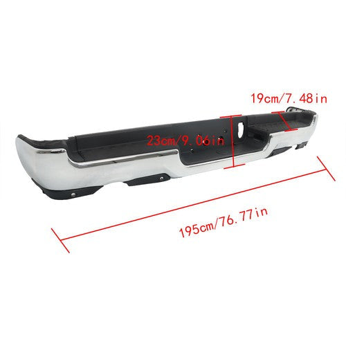For RAM 1500 2019-2023 Complete Chrome Rear Bumper Assembly Dual Exhaust New