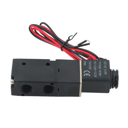 1/4" 3 Way 2 Position Directional Control Electric Solenoid Air Valve 12V DC HOT
