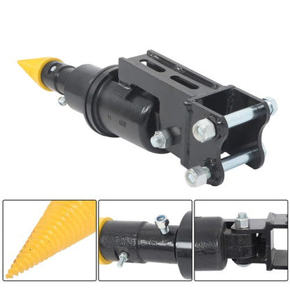 Spiral Screw Log Splitter Cone Hydraulic Wood Splitter for Mini Excavator