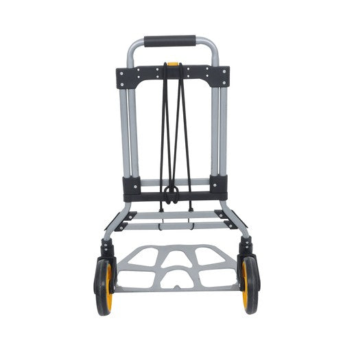264Lb Capacity Alloy Steel Folding Trolley Heavy-Duty Luggage Trolley Cart