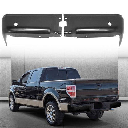 Primered Steel Rear Bumper Ends For Ford F150 2009-2014 Pair LH + RH Side