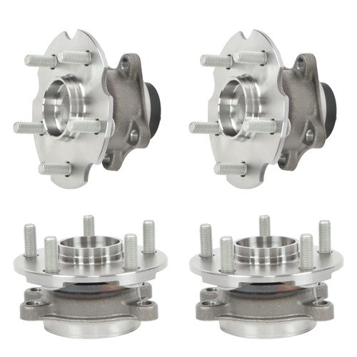 4Pc Front Rear Wheel Hub Bearings FWD For Toyota RAV4 06-12 Scion tC 11-16 New