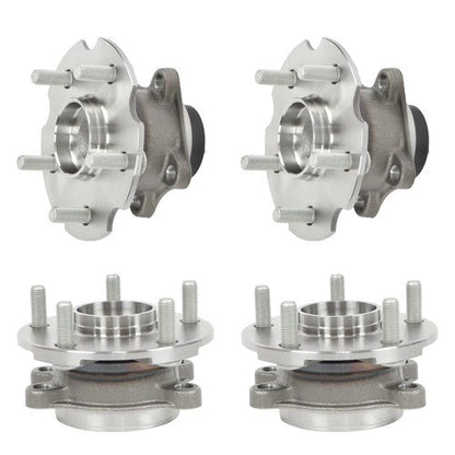 4Pc Front Rear Wheel Hub Bearings FWD For Toyota RAV4 06-12 Scion tC 11-16 New
