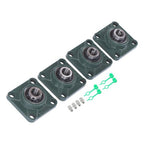 4Pcs UCP204-12 Cast Iron Pillow Block Flange Bearings - 3/4" hole with seat