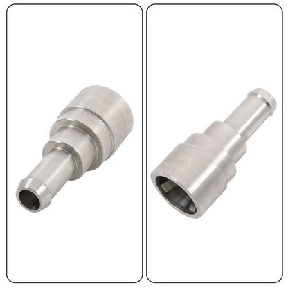 2×Heater Core Coolant Hose Connectors Fit For 1998-14 Silverado Tahoe Suburban