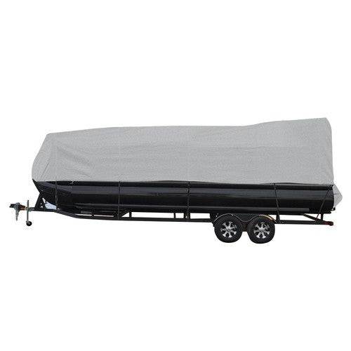 Boat Cover Waterproof Trailerable Pontoon Fabric Gray 21-24FT