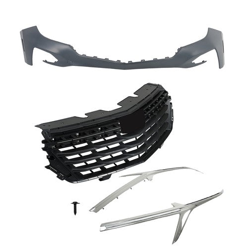 For Chevrolet Equinox 2022-2023 Front Upper Grille&Front Bumper Cover