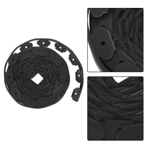 60 FT L-shaped Landscape Edging Border Kit No-Dig Garden Edge Lawn Border 1.5"