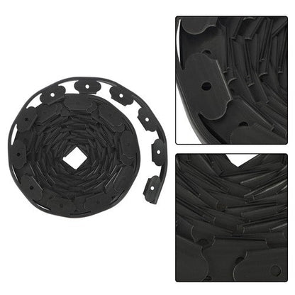60 FT L-shaped Landscape Edging Border Kit No-Dig Garden Edge Lawn Border 1.5"