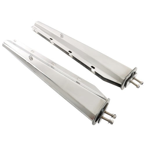 For Semi Truck 30"Straight Mud Flap Hanger Stainless Steel 1 1/8 Bolt Tapered US
