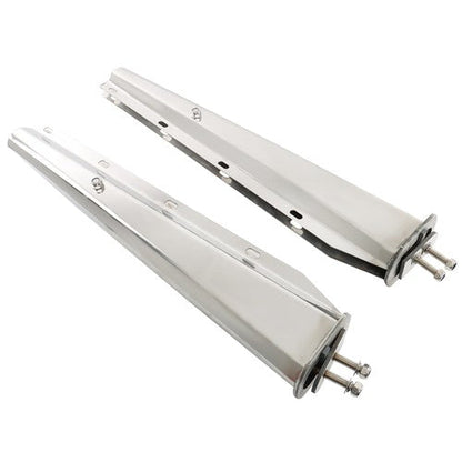 For Semi Truck 30"Straight Mud Flap Hanger Stainless Steel 1 1/8 Bolt Tapered US