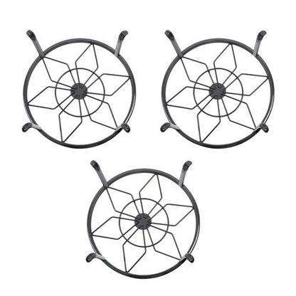 3PCS Plant Stand for Flower Pot Potted Holder Indoor Outdoor Metal 9in