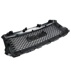 For GMC Sierra 1500 2014 2015 Front Hood Mesh Grill Glossy Black Plastic Durable