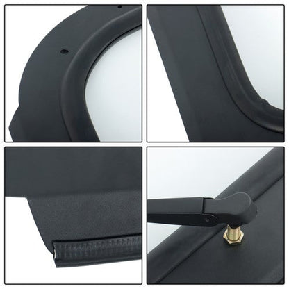 For Polaris RZR 570 800 XP 900 Black full glass windshield with wipers