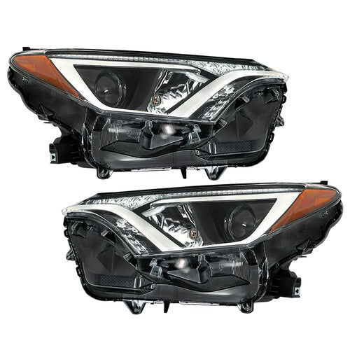 Headlights Halogen For Toyota Rav4 2016 2017 18 Tube Bar Driver+Passenger Side