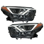 Headlights Halogen For Toyota Rav4 2016 2017 18 Tube Bar Driver+Passenger Side