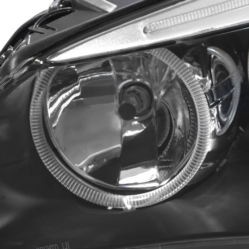 Right+Left Black Halogen Clear Headlight Assembly For BMW 528i 2008 2009 2010