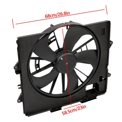Radiator Condenser Cooling Fan Assembly 622930 For Cadillac STS 2009-2010 2011