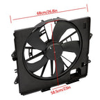 Radiator Condenser Cooling Fan Assembly 622930 For Cadillac STS 2009-2010 2011