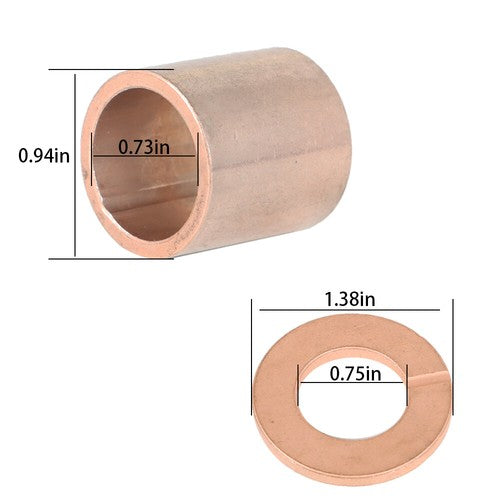 Fit For Club Car DS Golf Cart King Pin / Spindle Bronze Bushing kit 1998+ models