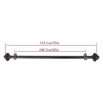 For trailers Trailer Axle W/U-Bolt Kit 4lug-4' 52' Hub Face 42' SC 2000lb 2Klb