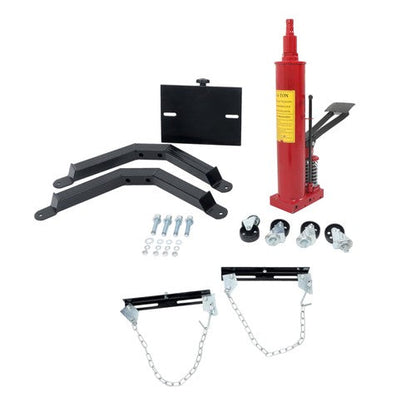 Hydraulic Transmission Jack 2-Stage 1322-1660LBS Capacity 360° Swivel Wheel