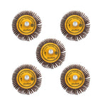 5 Pack 1-1/2" x 1" x 1/4" Shank Mounted Flap Wheels 60 Grit Aluminum Oxide